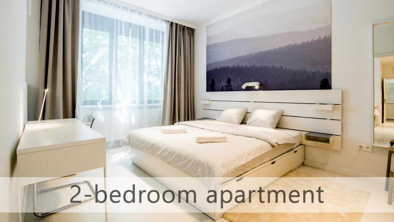 White Apartments With Ac By Kovee Bratislava Exterior photo